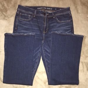 NWT, American Eagle Jeans, kick boot, size 14, stretch, and short.